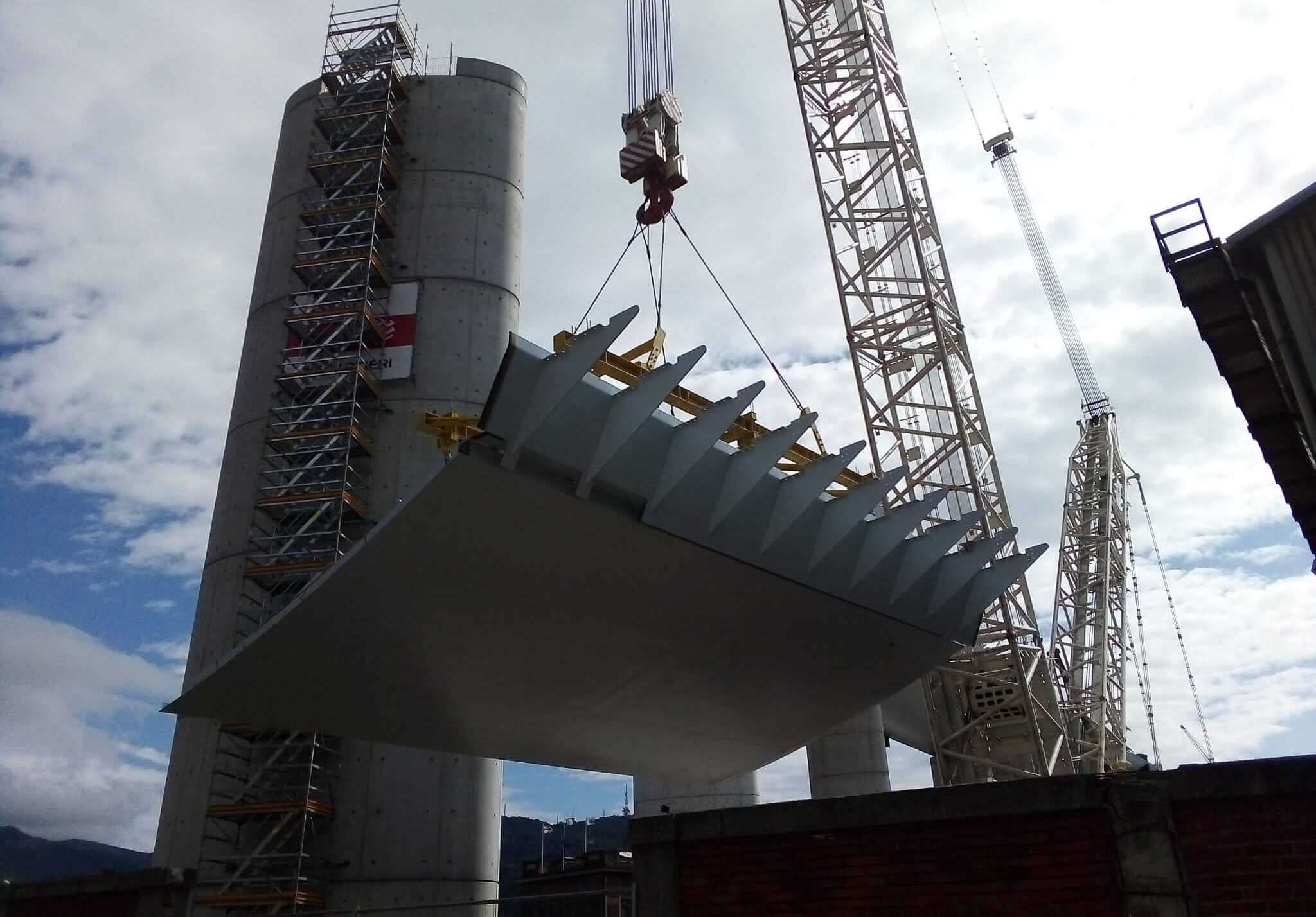 ponte genova polcevera cantiere