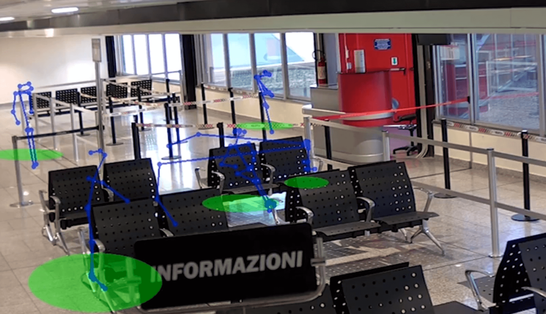 software social distancing iit aeroporto di genova