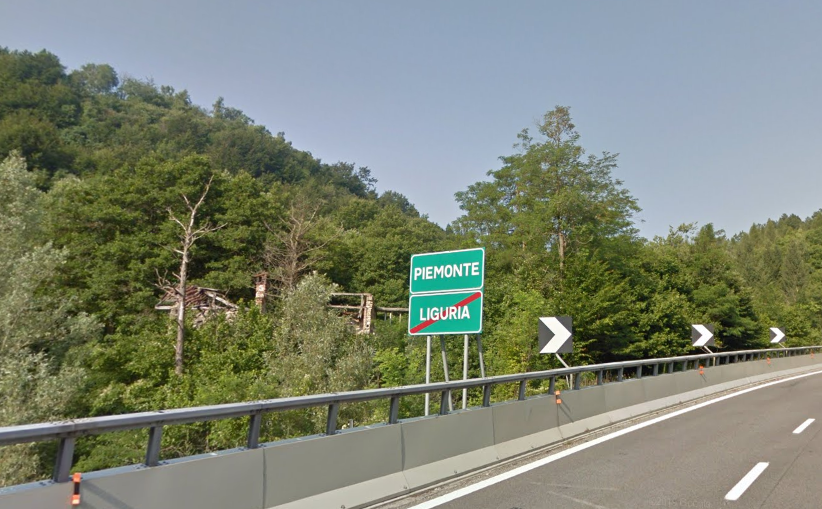 confine liguria piemonte, autostrada