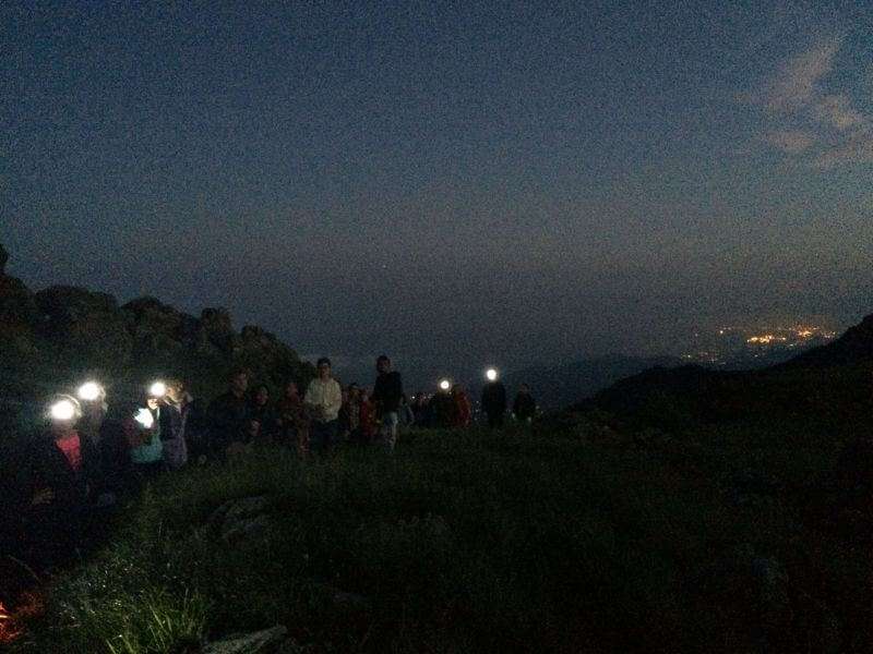 camminata al chiaro di luna parco del beigua