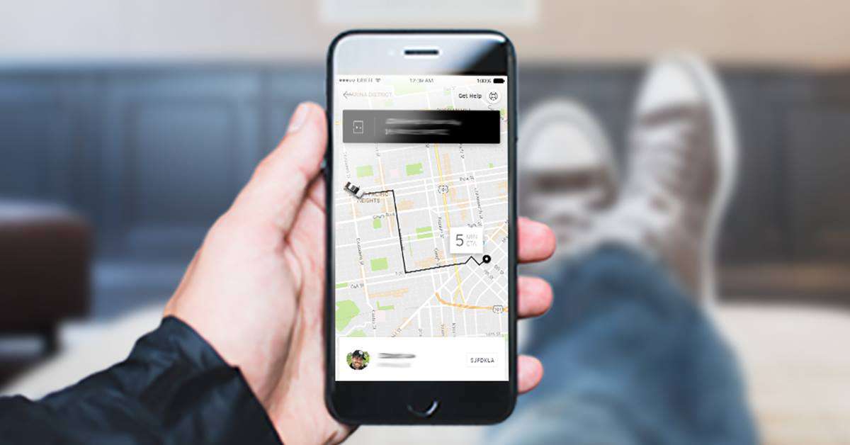 uber eats smartphone maps mappe