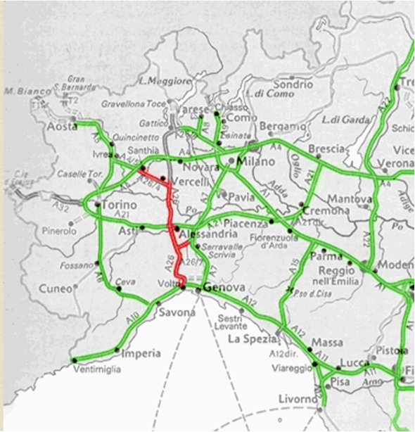 ultima autostrada costruita in liguria