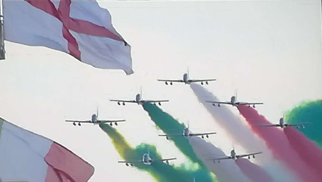 inaugurazione ponte genova frecce