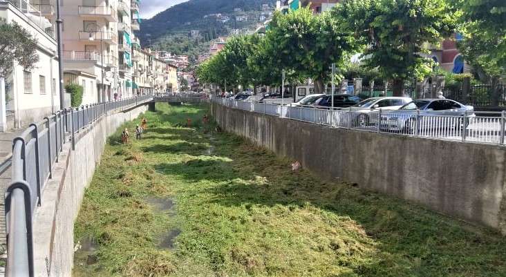 Pulizia torrente San Francesco