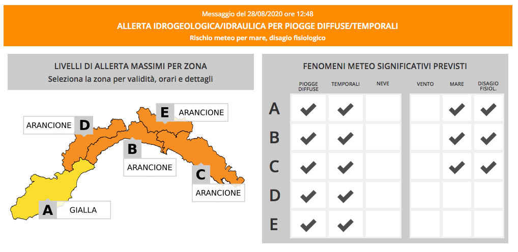 allerta arancione