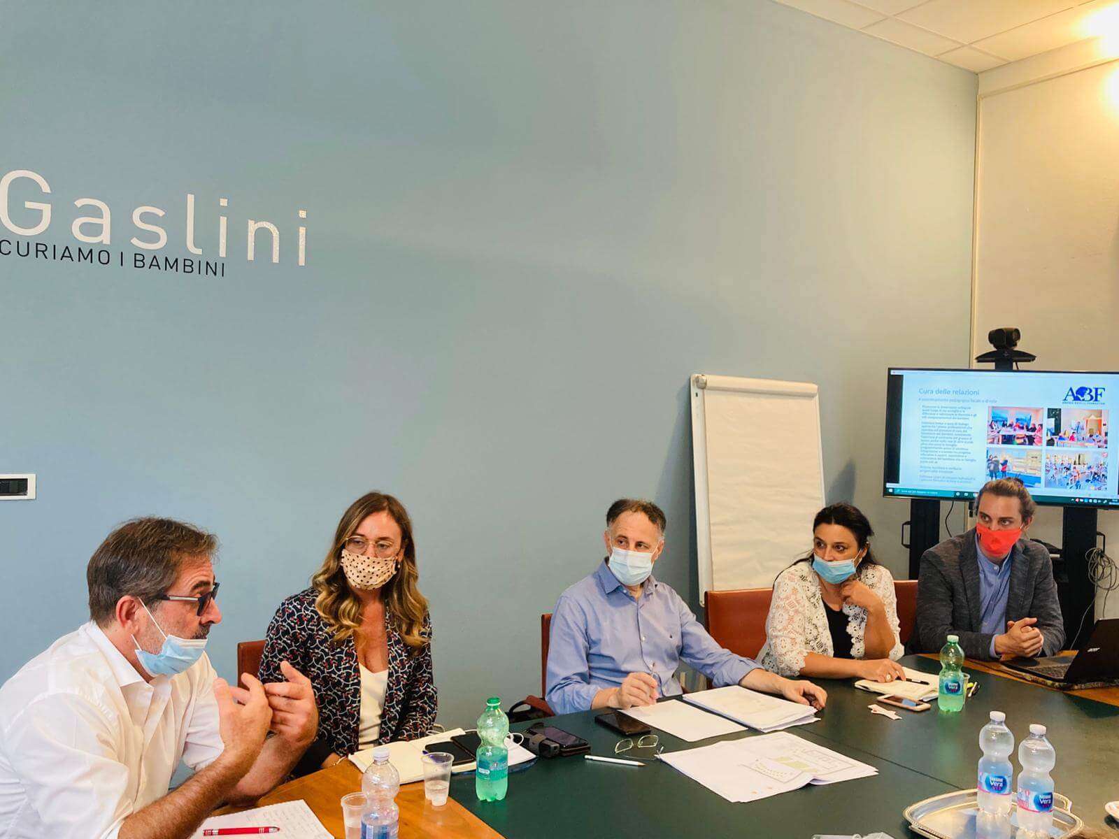 gruppo lavoro progetto Fondazione Bocelli – Gaslini
