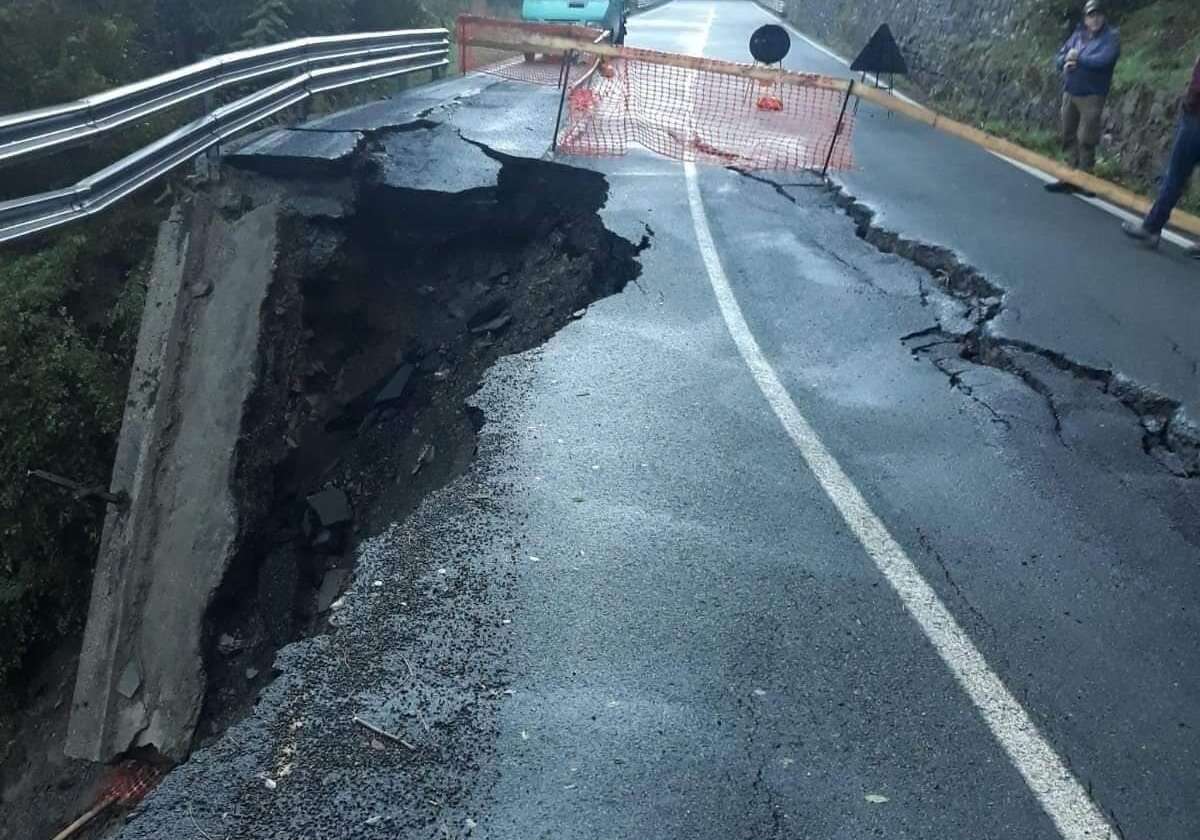 rezzoaglio strada frana