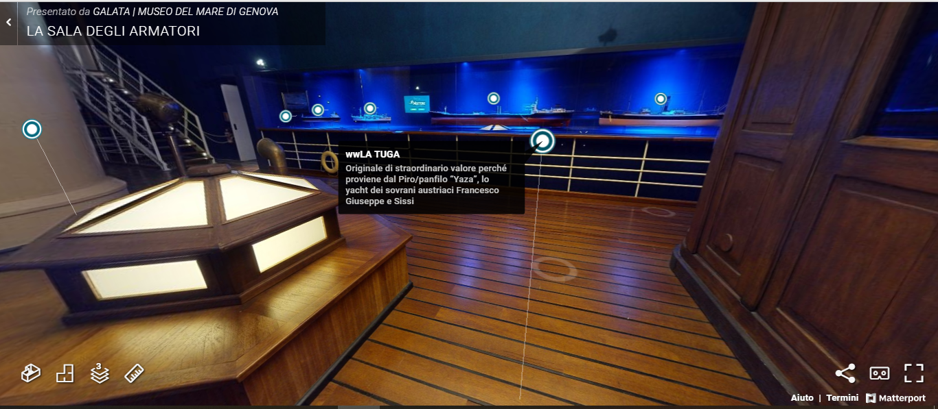 Virtual Tour Sala Armatori muma galata museo del mare