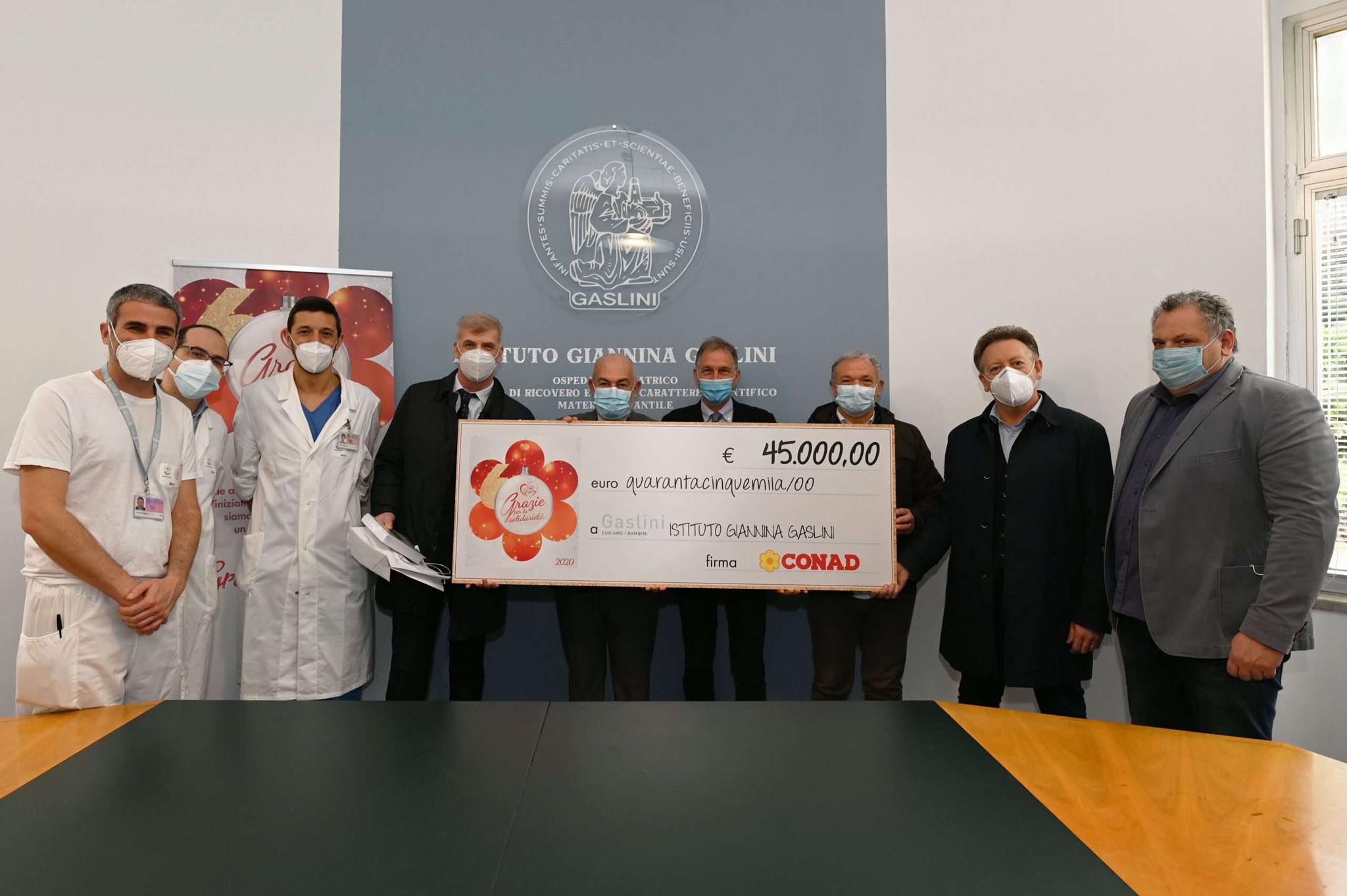 donazione gaslini da conad