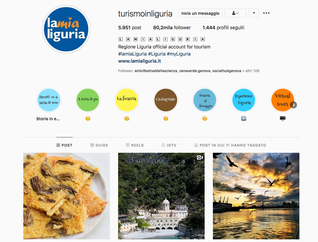 instagram turismoinliguria