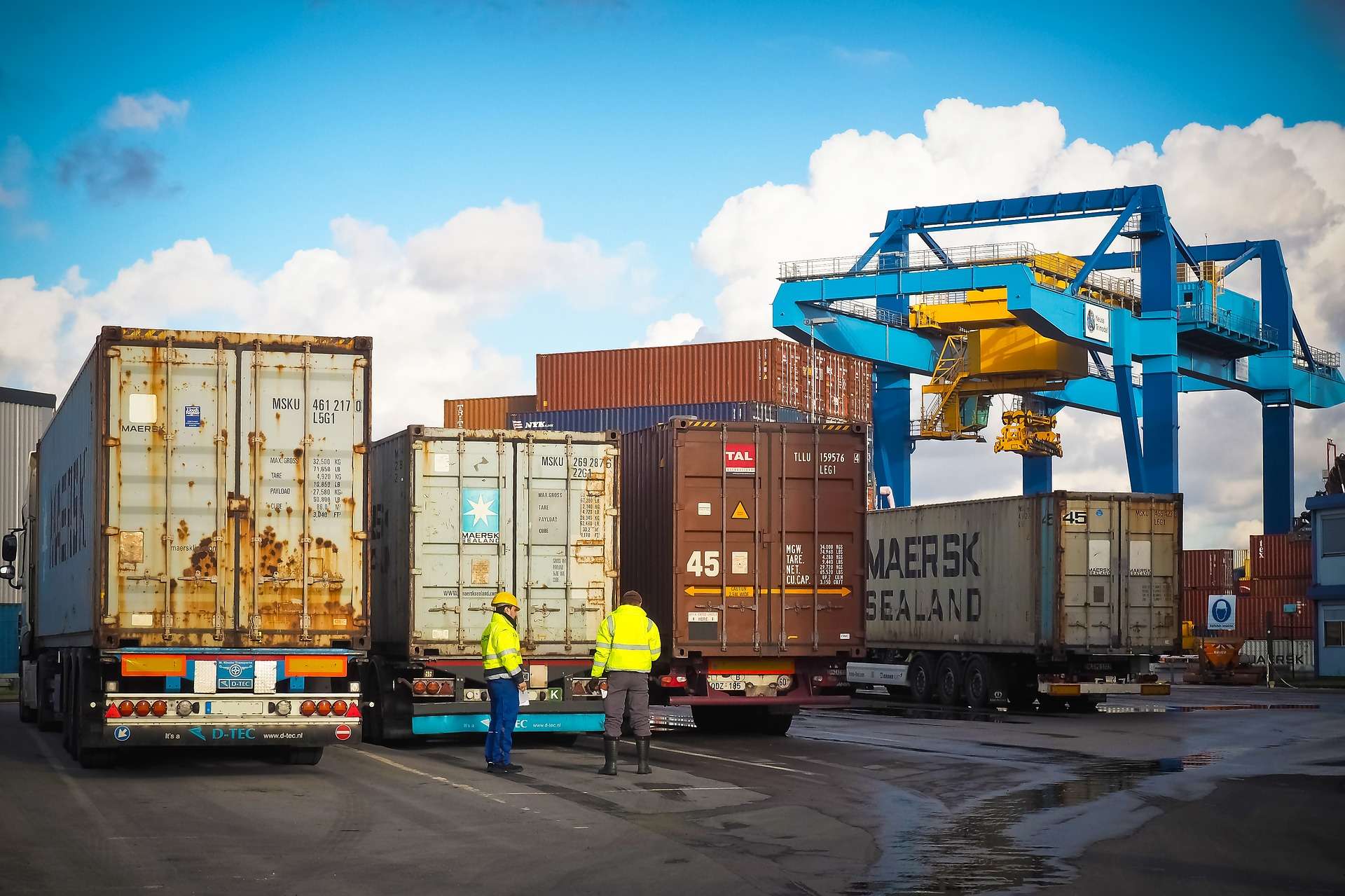 container lavoro porto