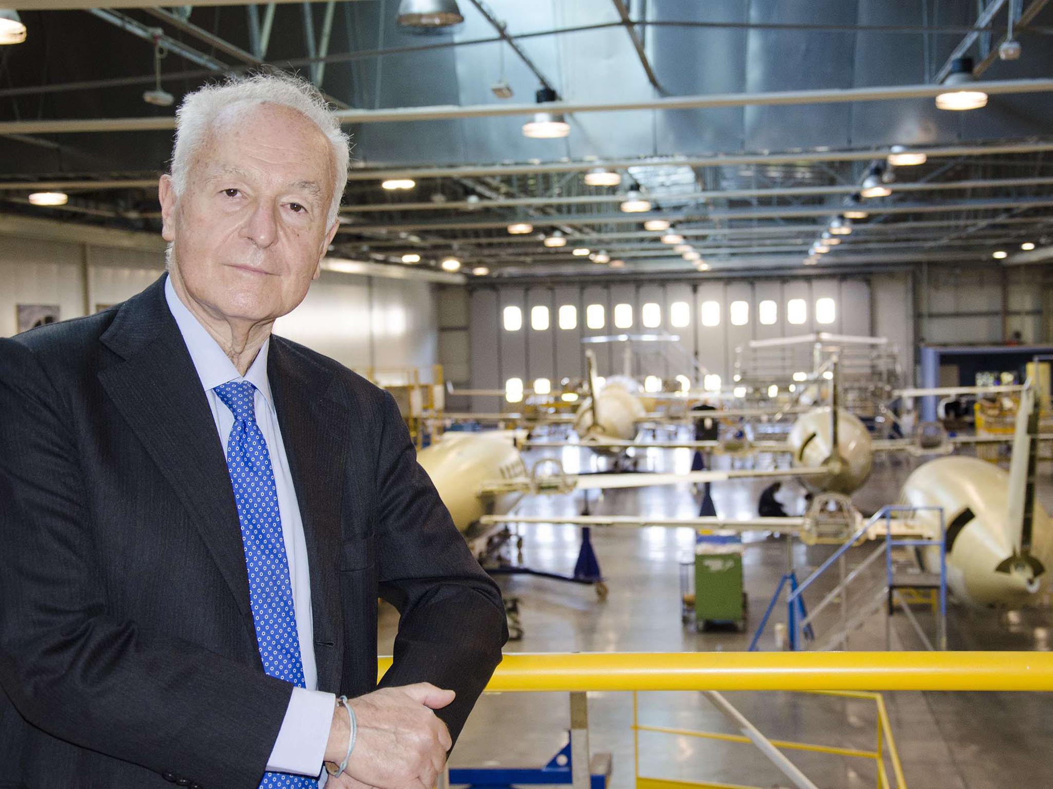 Nicastro Piaggio Aerospace all’interno dello stabilimento Piaggio Aerospace di Villanova d’Albenga