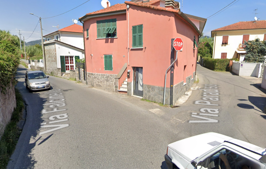 incrocio via falcinello via paradiso sarzana