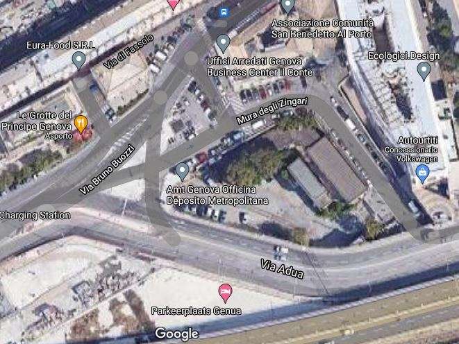 La mappa dove sorgerà l’hotel marriott