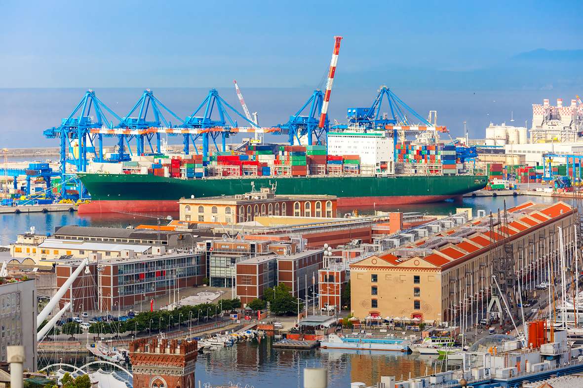 Porto Antico Genova, Genoa, Italy.