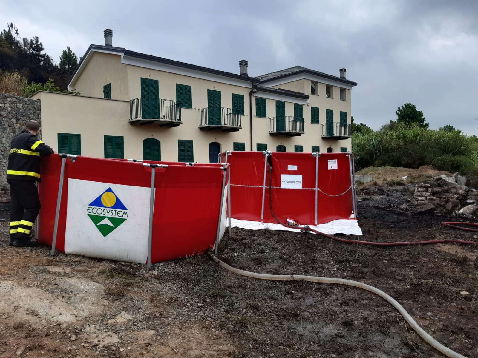 vasca incendi protezione civile