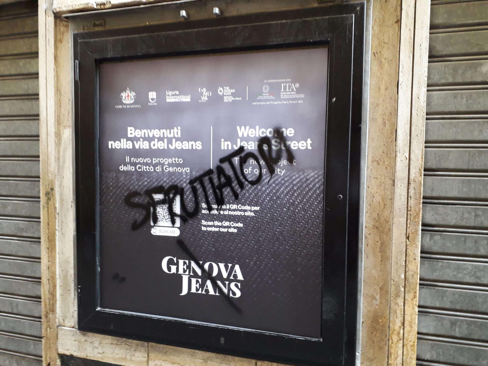 contestazione genova jeans