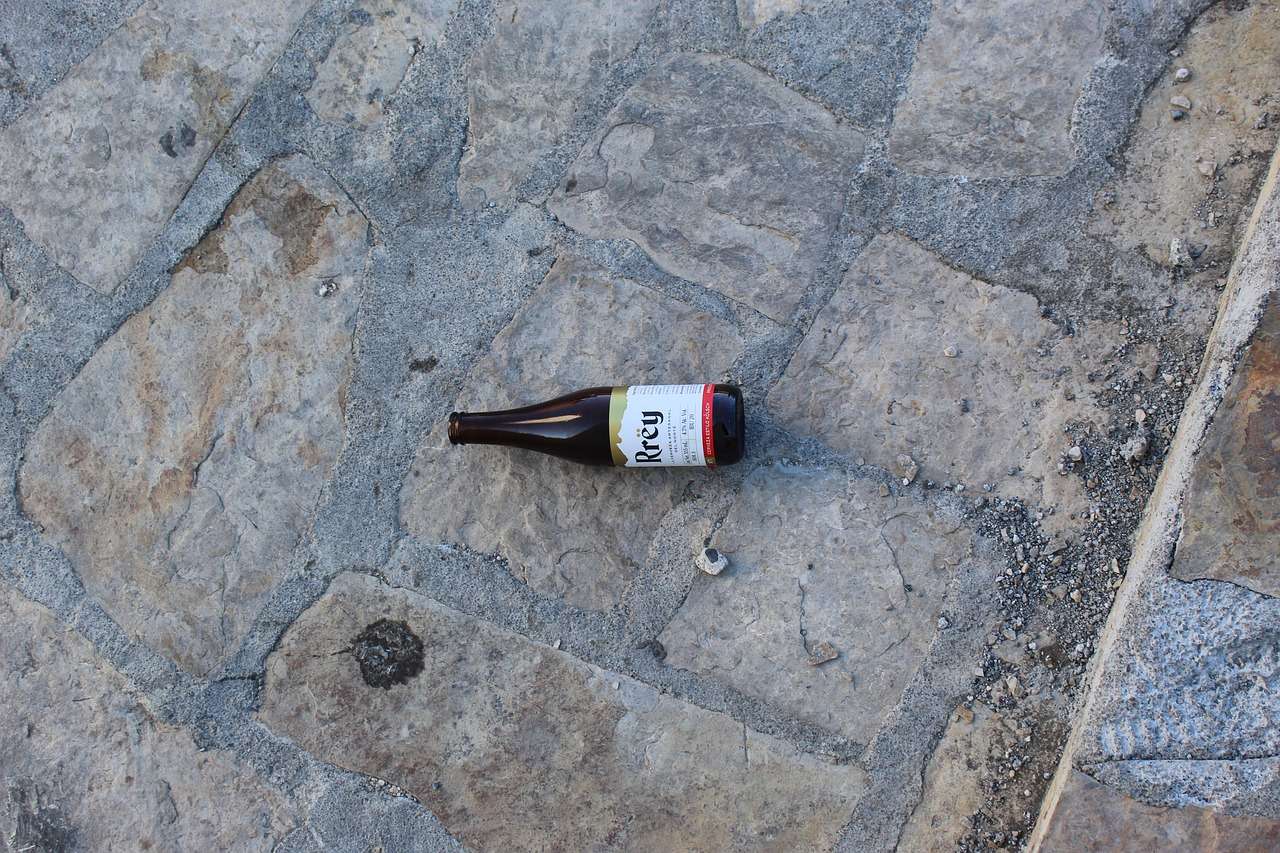 bottiglia strada anti alcool