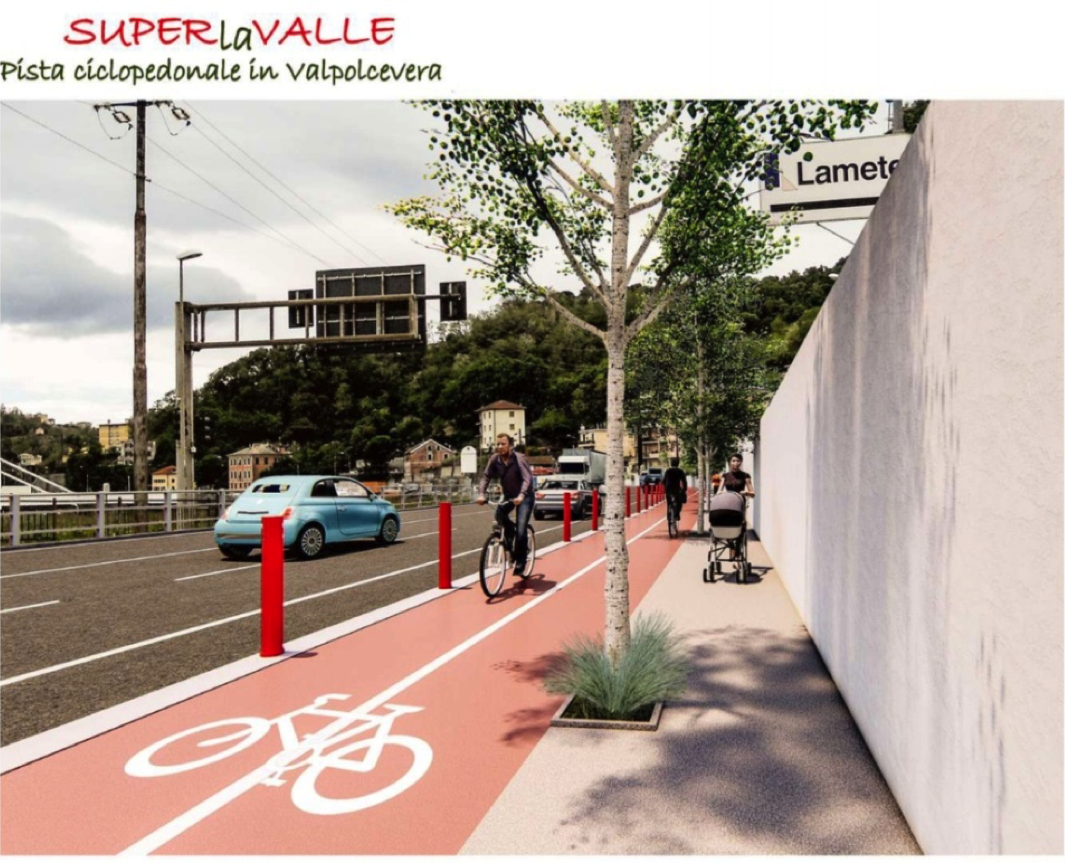 rendering superlavalle pista ciclabile
