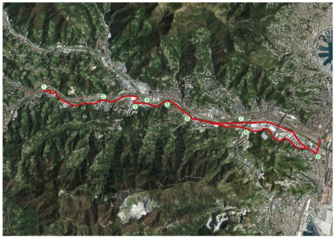superlavalle mappa pista ciclabile