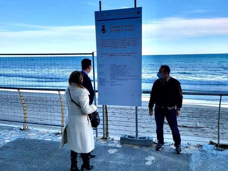 alassio litorale lavori ripascimento spiagge