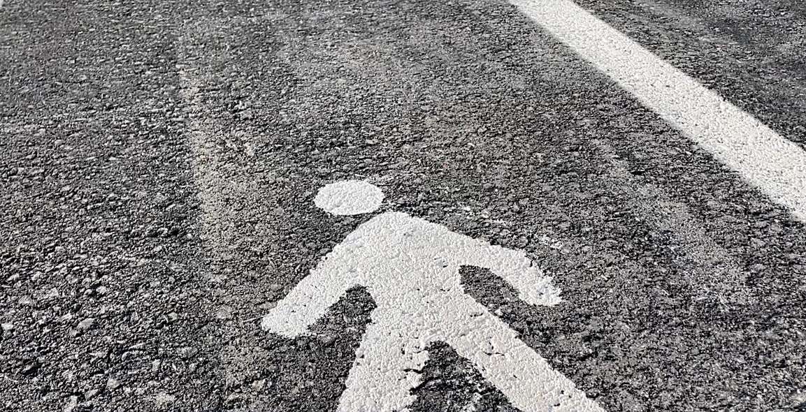 asfalto pedone strada