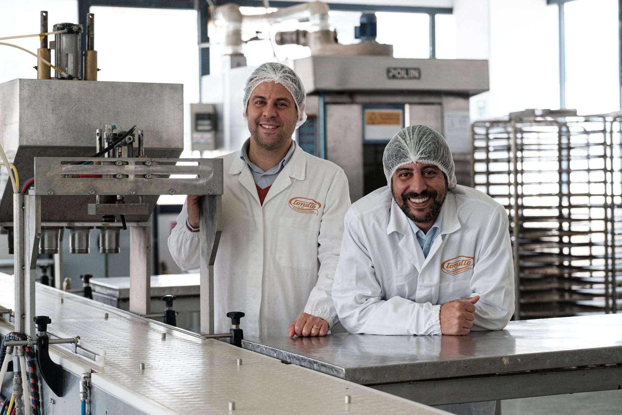 Massimiliano e Luca Dovo in produzione