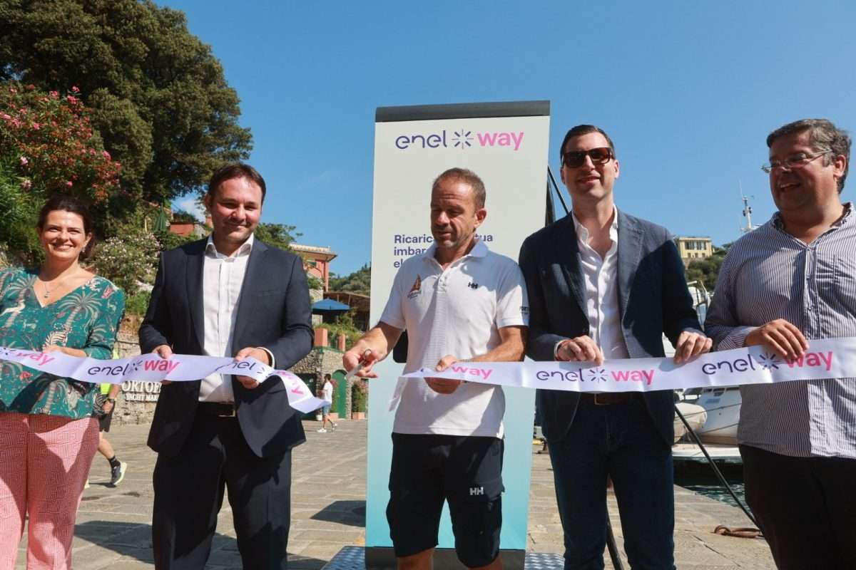 taglio del nastro enel portofino
