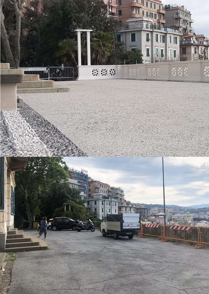 piazzale prima e dopo