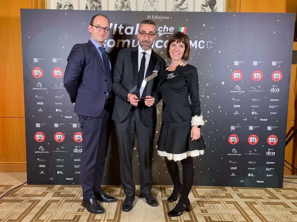 Premiazione Italia Che Comunica_Andrea Guzzi_Federico Alberto_Isabella Cerisola