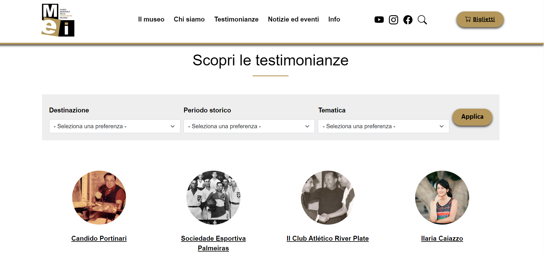 Testimonianze