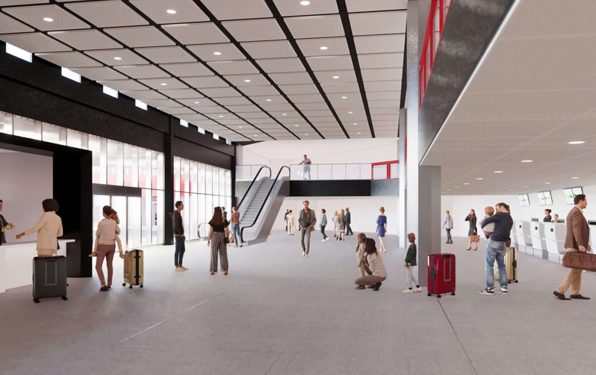 Render nuova area partenze – check-in