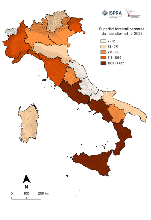 ispra incendi 2022