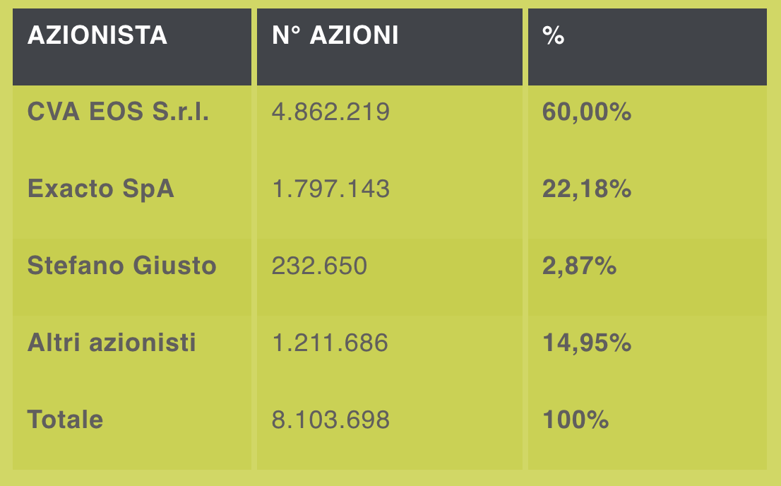 Compagine azionaria Renergetica