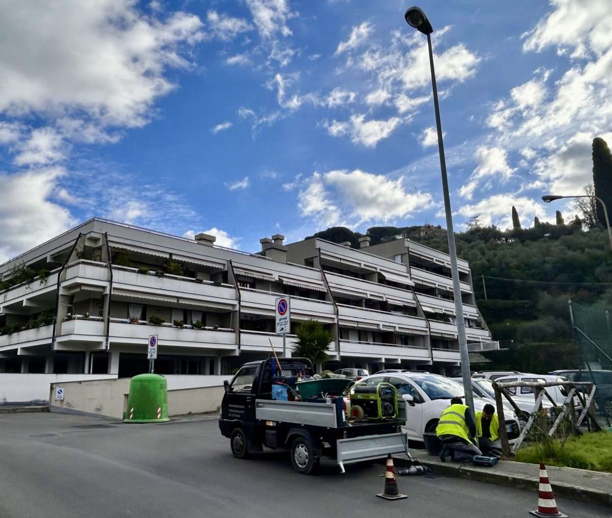 Chiavari_Illuminazione a led in via Perissinotti