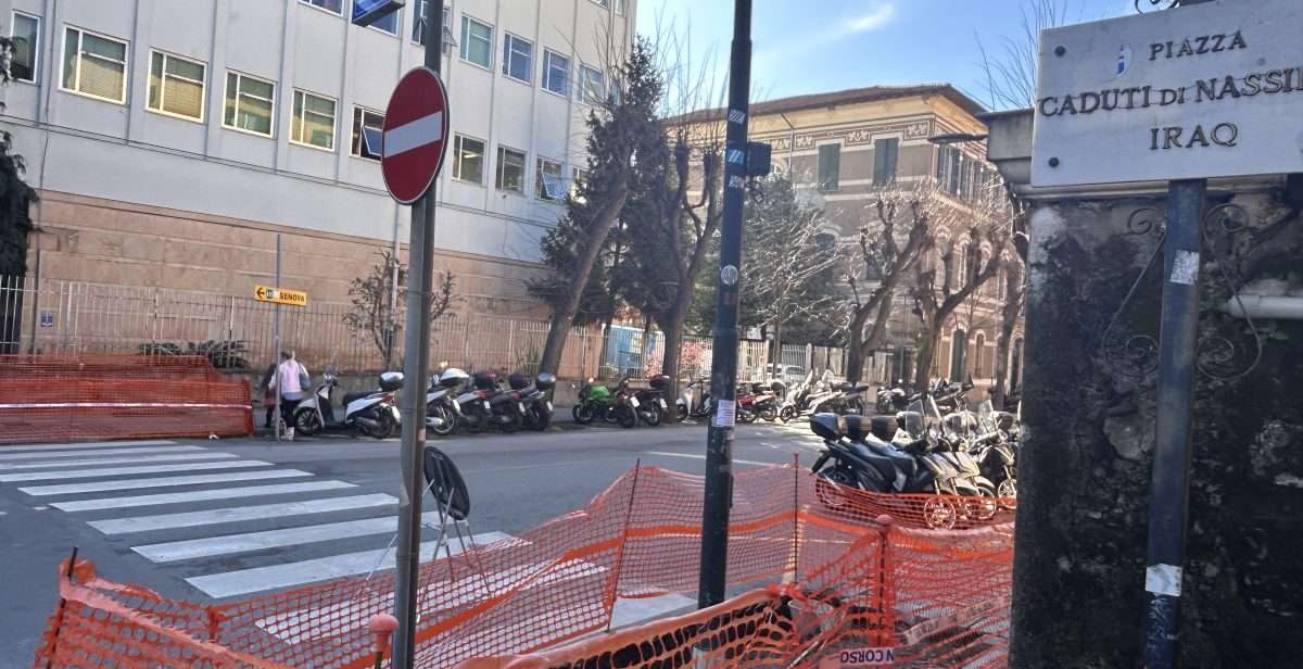 Abbattimento barriere architettoniche piazza Nassiriya