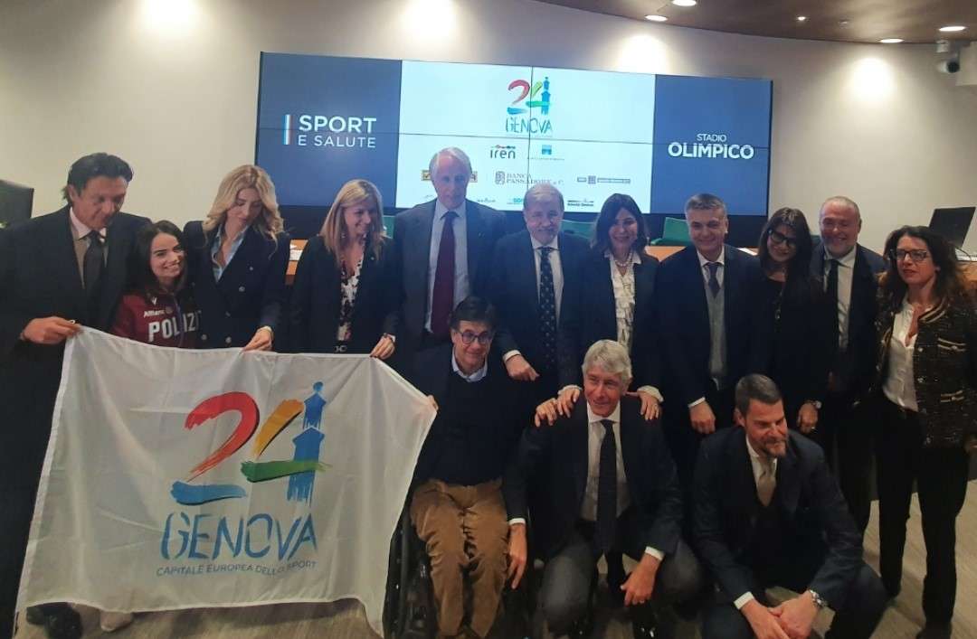 Foto presentazione calendario eventi Genova Capitale Europea dello sport