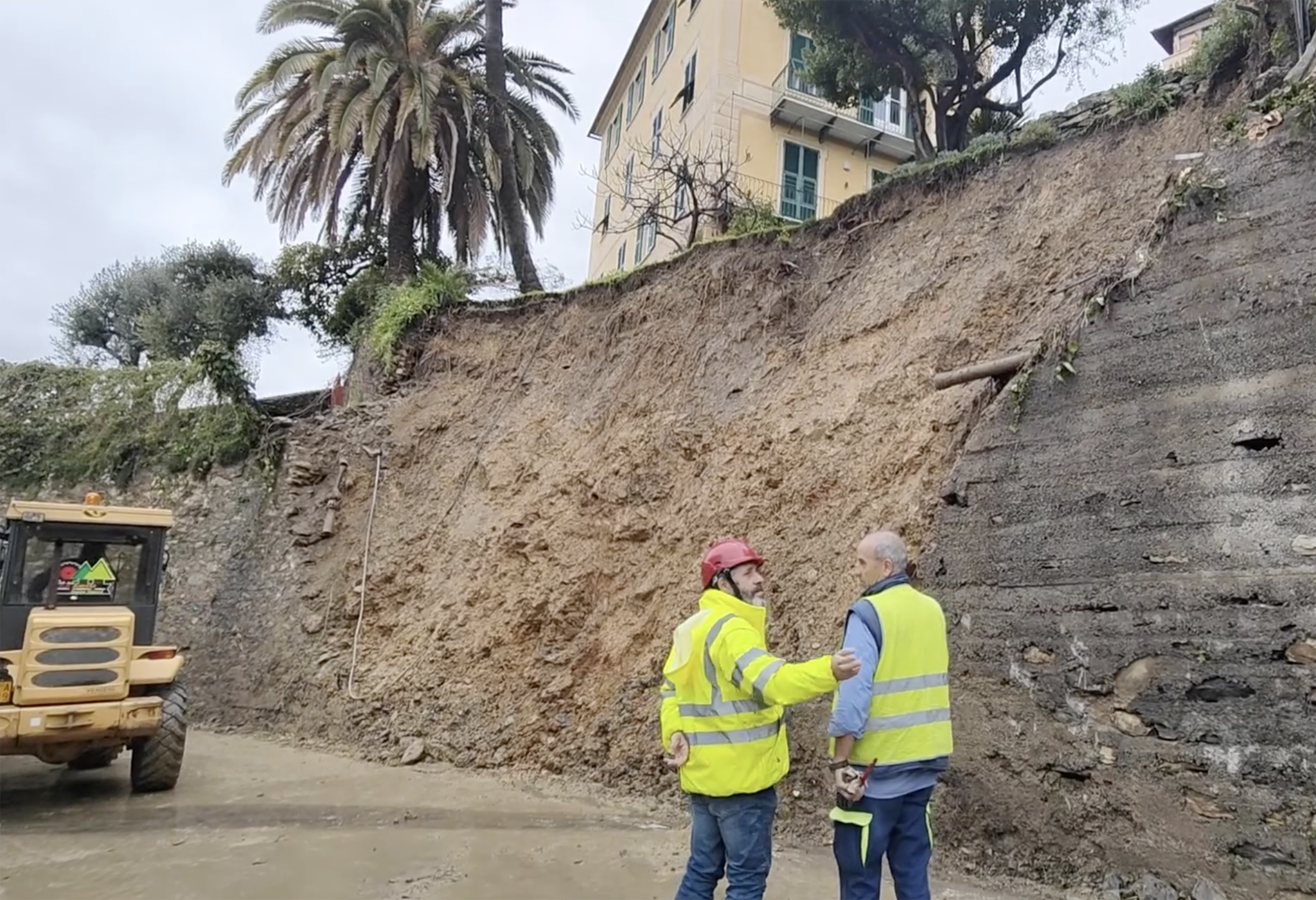 Frana Pieve Ligure ripristinata