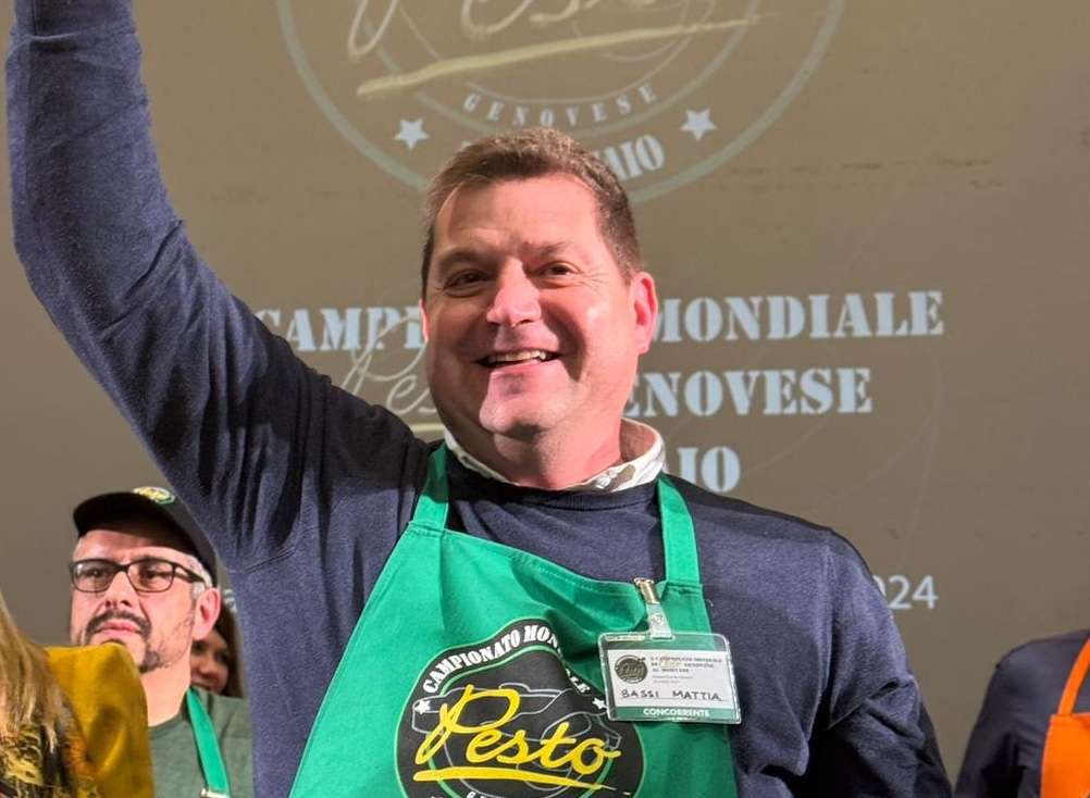 Mattia Bassi campione mondiale di pesto al mortaio 2024