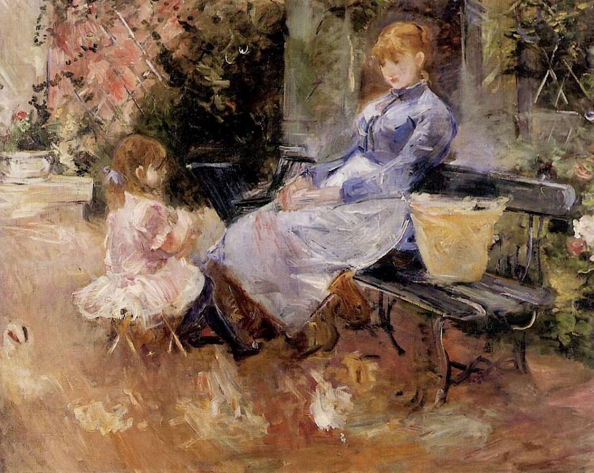 Berthe-Morisot-La-Fable_1883-Huile-sur-toile_-65×81-cm-Collection-particulière-CMR-139-©-Christian-Baraja-SLB