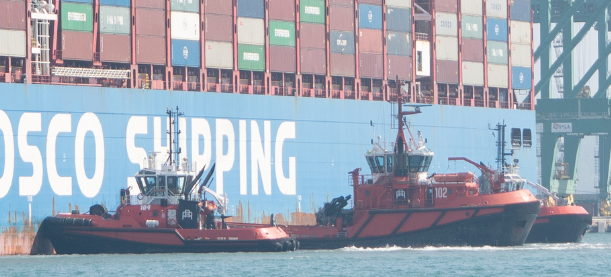 Rimorchiatori Riuniti Porto di Genova_operazione di rimorchio