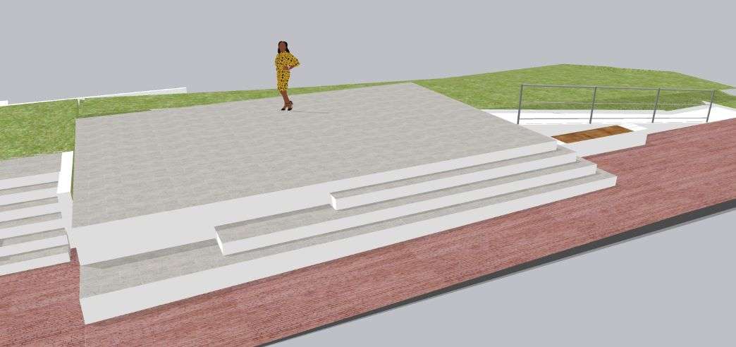 1.1 Palco quote aggiornate 03.07.2024 rendering albenga piazza popolo