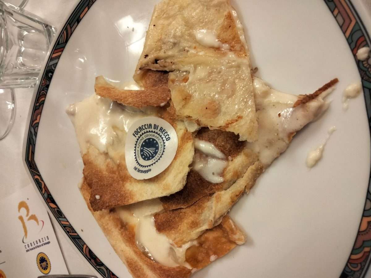 Focaccia col formaggio di Recco