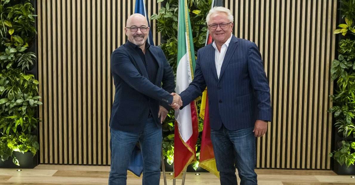Roberto Cingolani, CEO di Leonardo, e Armin Papperger, CEO di Rheinmetall_